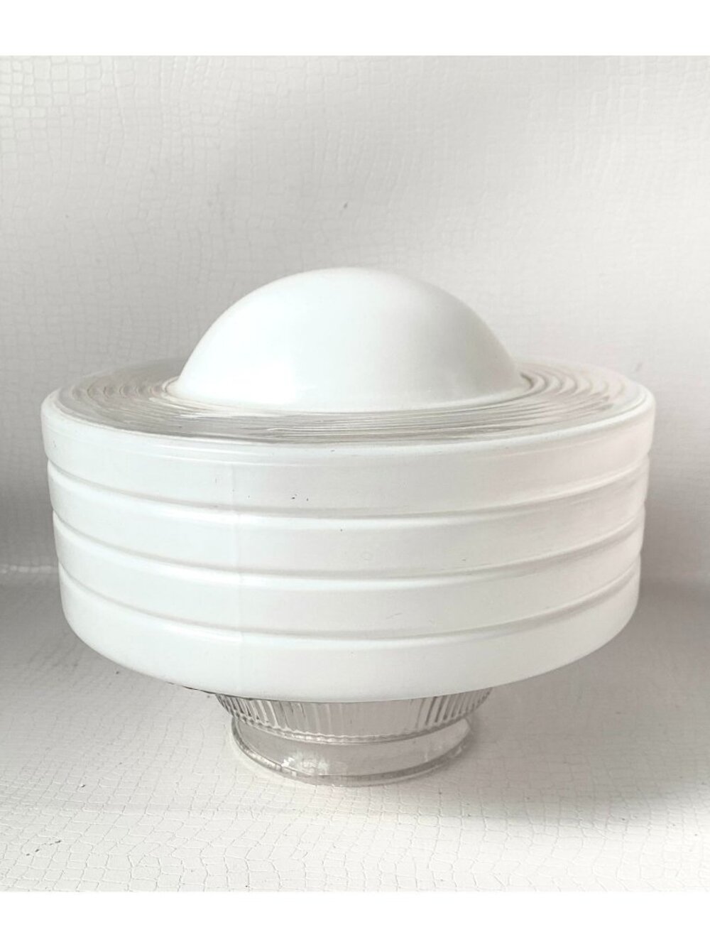 Antique Art Deco School House Light Shade MILK Glass Lighting Replacement Globe